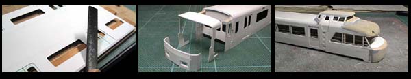 製作中の車体