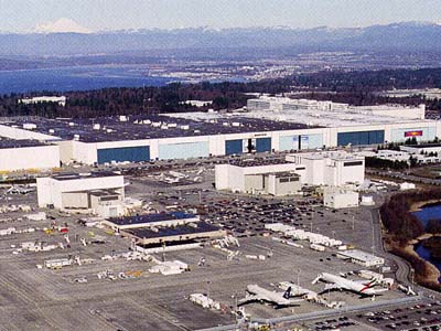 ボーイング社の工場